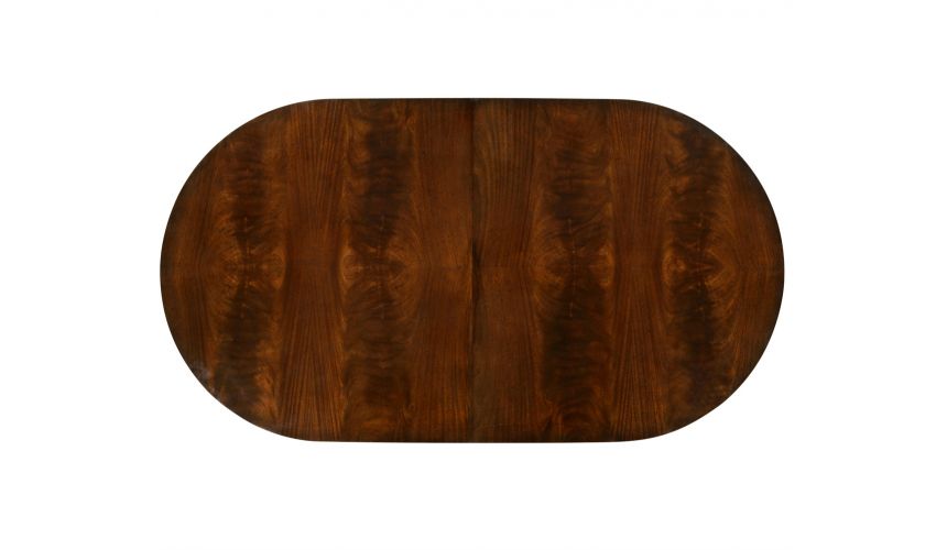 Dining Tables Mahogany twin leaf Biedermeier style dining table.