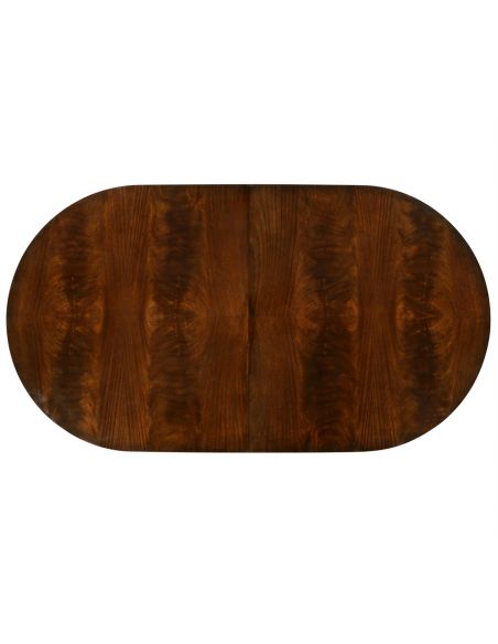 Dining Tables Mahogany twin leaf Biedermeier style dining table.