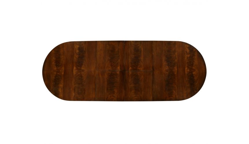 Dining Tables Mahogany twin leaf Biedermeier style dining table.