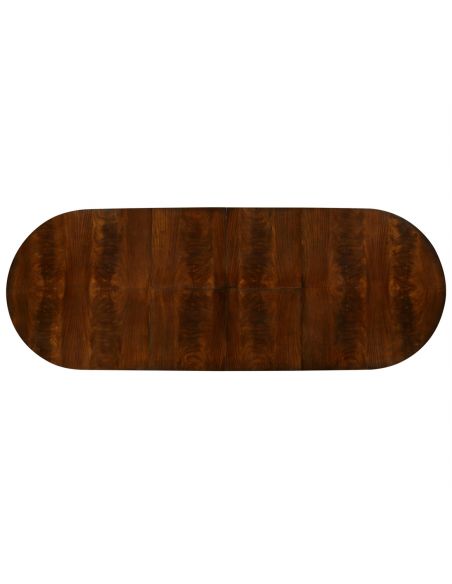 Dining Tables Mahogany twin leaf Biedermeier style dining table.