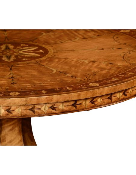 Dining Tables Flip top centre table with fine marquetry work