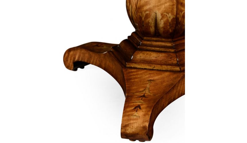 Dining Tables Flip top centre table with fine marquetry work