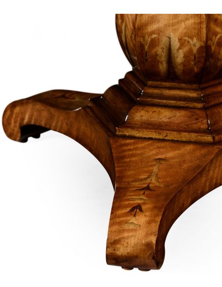 Dining Tables Flip top centre table with fine marquetry work