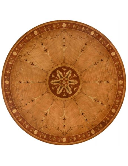 Dining Tables Flip top centre table with fine marquetry work