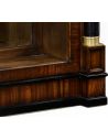 Breakfronts & China Cabinets Mahogany Regency style bookcase with columns.