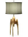 Lighting Gilded table lamp
