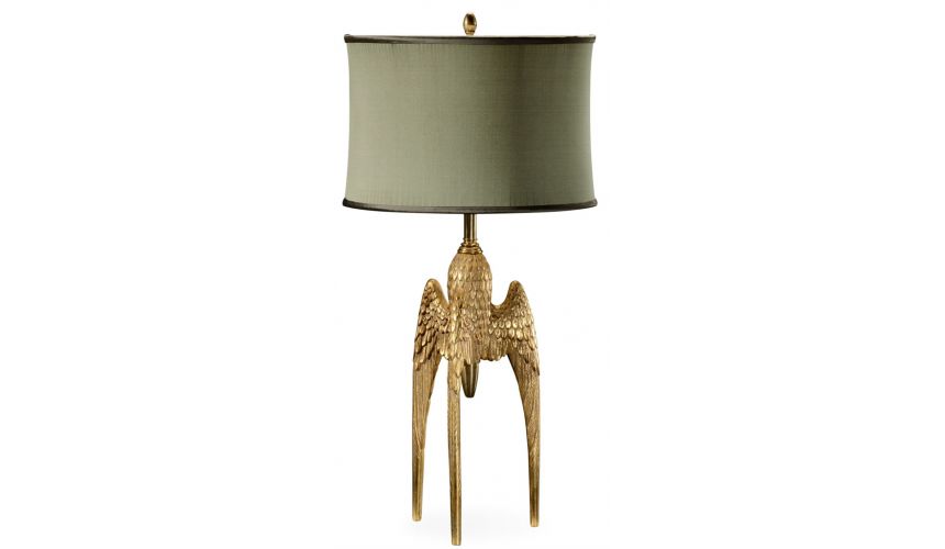 Lighting Gilded table lamp