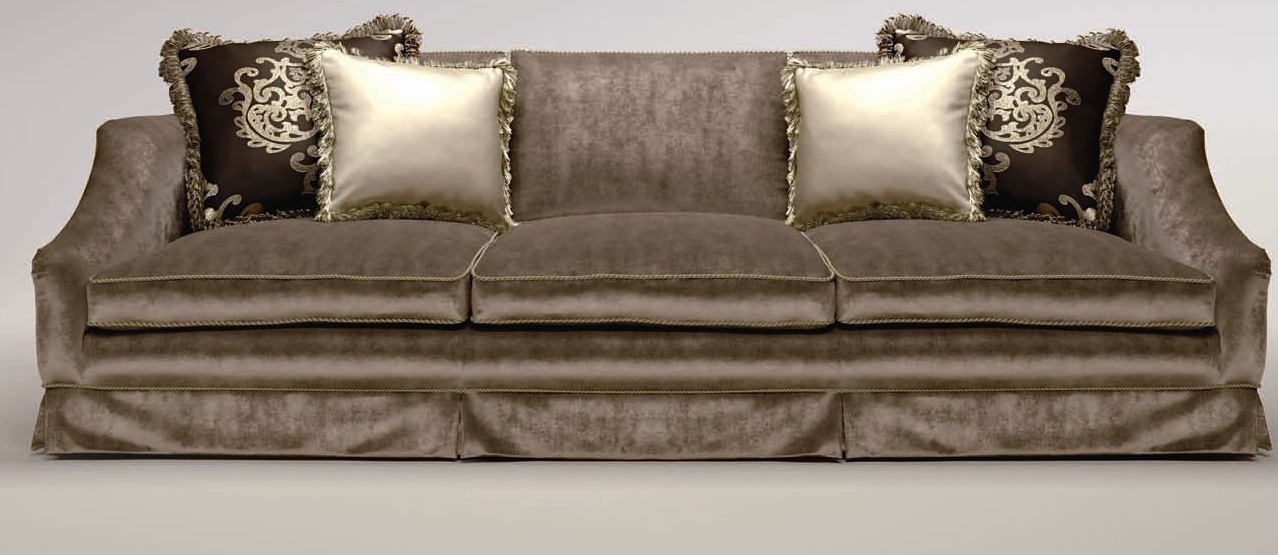 SOFA, COUCH & LOVESEAT Upholstered Sofa with Curved Arms