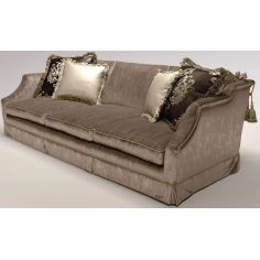 SOFA, COUCH & LOVESEAT Upholstered Sofa with Curved Arms 2
