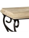 Square & Rectangular Side Tables Square side table with wrought iron base