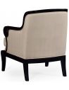 Luxury Leather & Upholstered Furniture Black and tan upholstered occasional chair