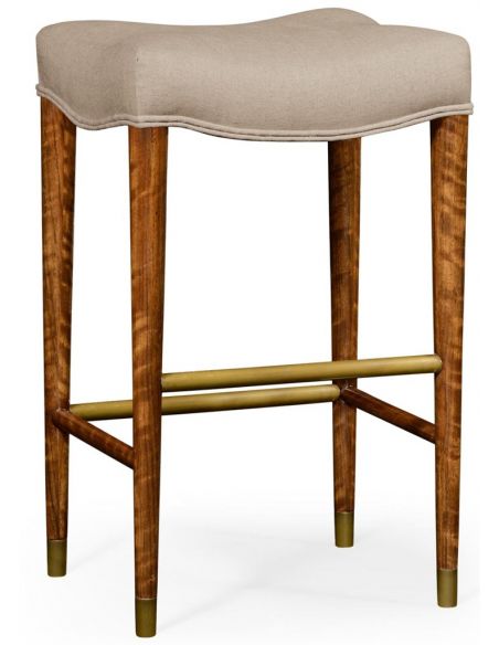 Modern barstool upholstered seat