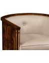 Luxury Leather & Upholstered Furniture Mahogany brown club chair