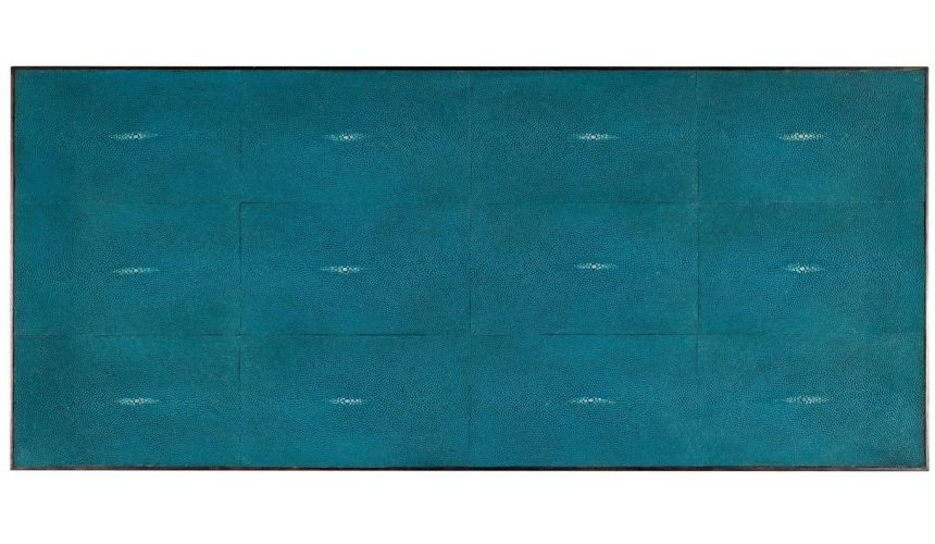 LUXURY BEDROOM FURNITURE Modern teal dresser in faux shagreen