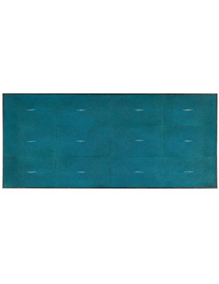 LUXURY BEDROOM FURNITURE Modern teal dresser in faux shagreen