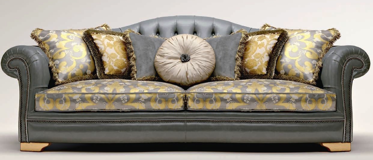 SOFA, COUCH & LOVESEAT Button Tufted Upholstered Sectional Sofa