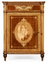Square & Rectangular Side Tables Antique mahongany inlay cabinet (right)