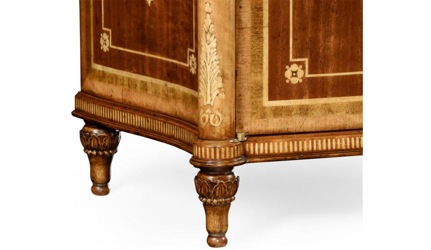 Square & Rectangular Side Tables Antique mahongany inlay cabinet (right)