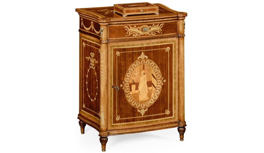 Square & Rectangular Side Tables 19th century antique mahogany side cabinet (Right)