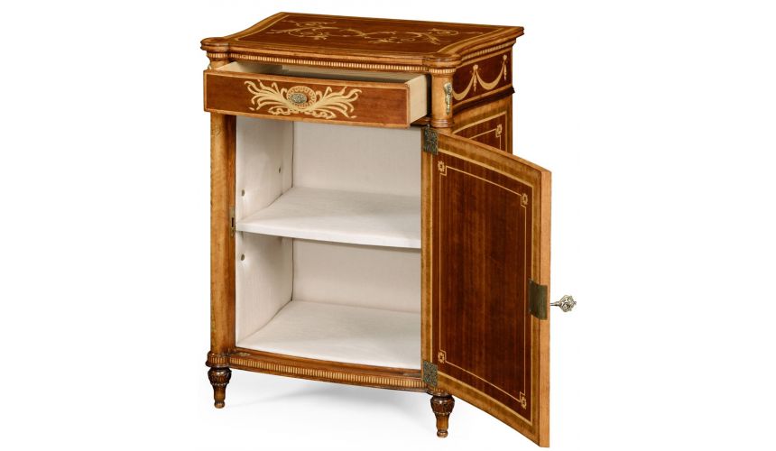 Square & Rectangular Side Tables 19th century antique mahogany side cabinet (Right)