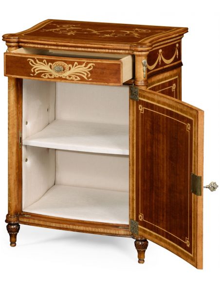 Square & Rectangular Side Tables 19th century antique mahogany side cabinet (Right)