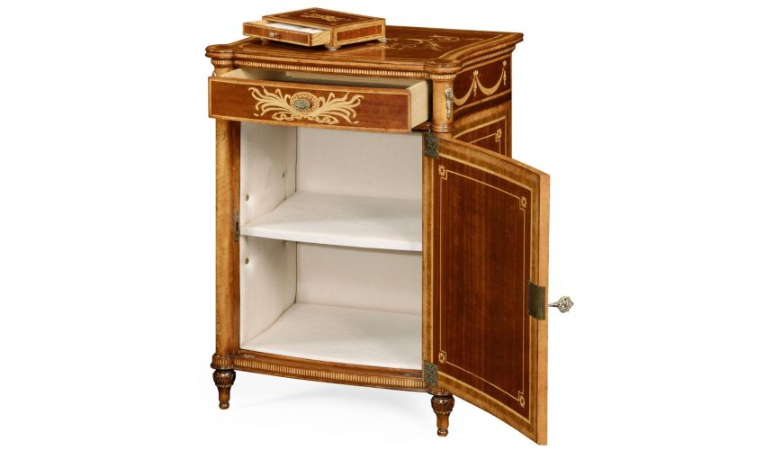 Square & Rectangular Side Tables 19th century antique mahogany side cabinet (Right)