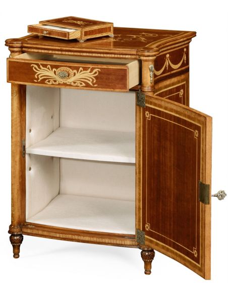 Square & Rectangular Side Tables 19th century antique mahogany side cabinet (Right)