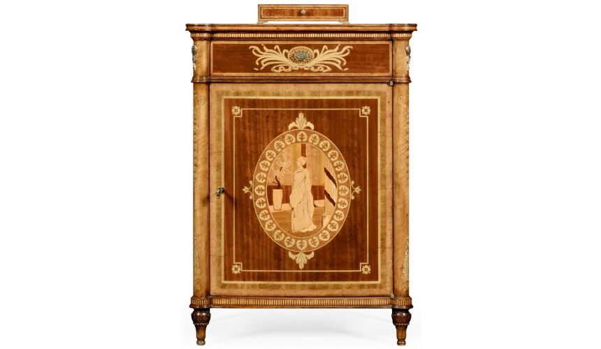 Square & Rectangular Side Tables 19th century antique mahogany side cabinet (Right)