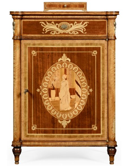 Square & Rectangular Side Tables 19th century antique mahogany side cabinet (Right)