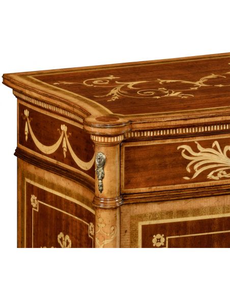 Square & Rectangular Side Tables 19th century antique mahogany side cabinet (Right)