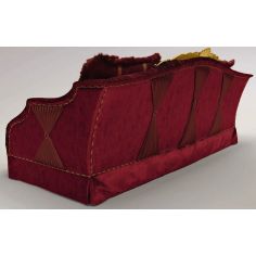 SOFA, COUCH & LOVESEAT Crown Headed Upholstered Sectional Sofa 2