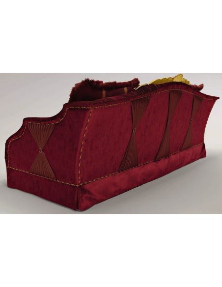 SOFA, COUCH & LOVESEAT Crown Headed Upholstered Sectional Sofa