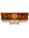 Breakfronts & China Cabinets Fine mahogany sideboard with pictorial marquetry of Paris