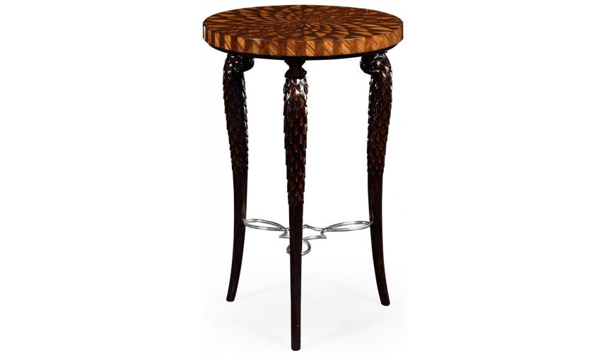 Decorative Accessories Three legged end table with circular top