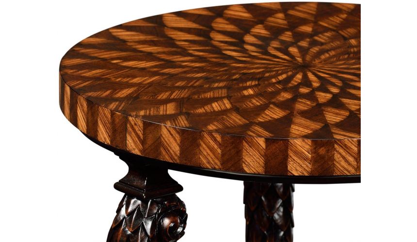Decorative Accessories Three legged end table with circular top