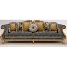 SOFA, COUCH & LOVESEAT Upholstered Sofa with Sock-Rolled Armrest