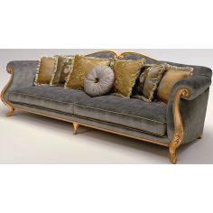 SOFA, COUCH & LOVESEAT Upholstered Sofa with Sock-Rolled Armrest 2