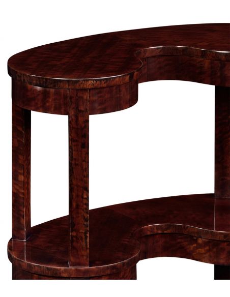 Bookcases Kidney-Shaped Three- tier Bookcase