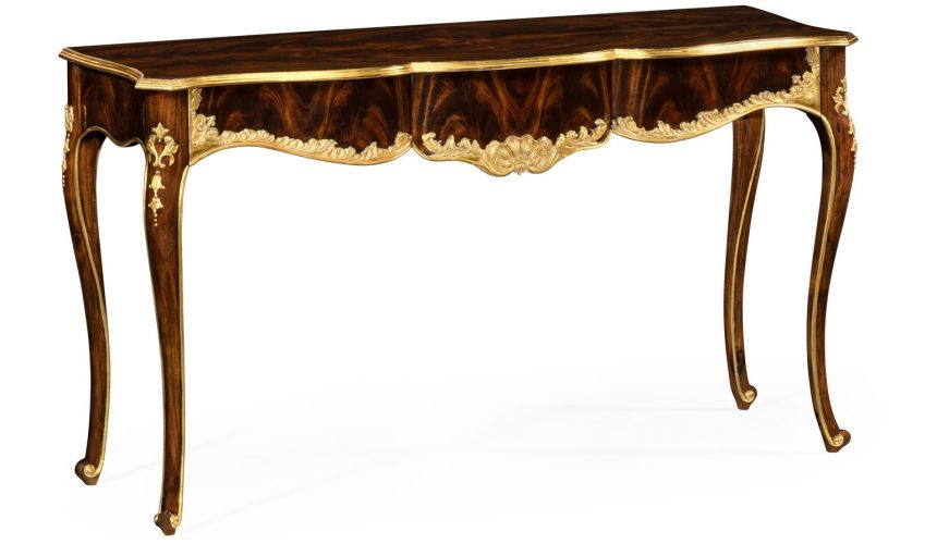 Hand-Carved Console Table