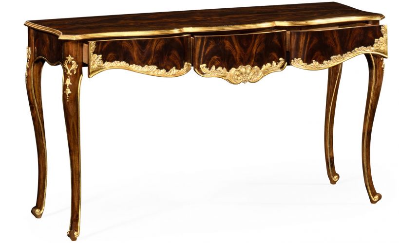 Hand-Carved Console Table