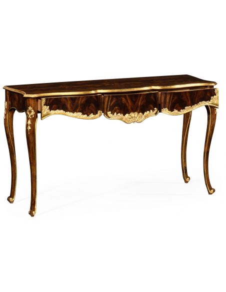 Hand-Carved Console Table