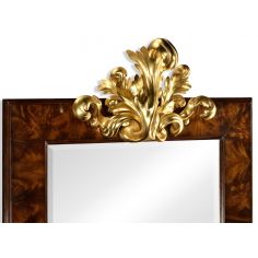 Decorative Accessories Rectangular Mirror with Gilded Carving 2