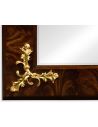 Decorative Accessories Rectangular Mirror with Gilded Carving
