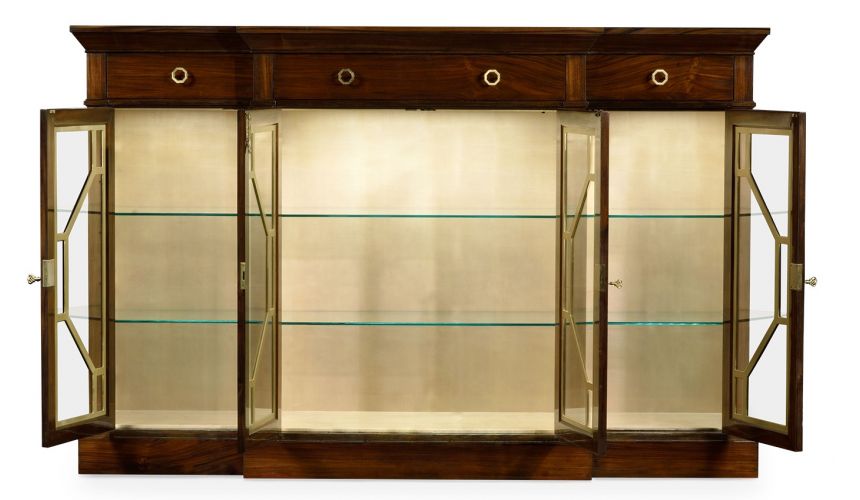 Breakfronts & China Cabinets 4-Door Display Cabinet