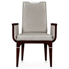 Dining Chairs Quality Leather Upholstered Armchair 2