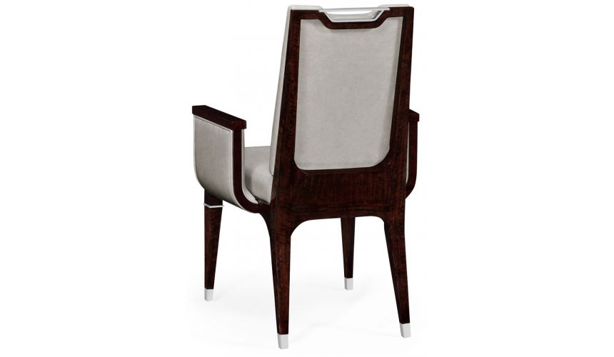 Dining Chairs Quality Leather Upholstered Armchair