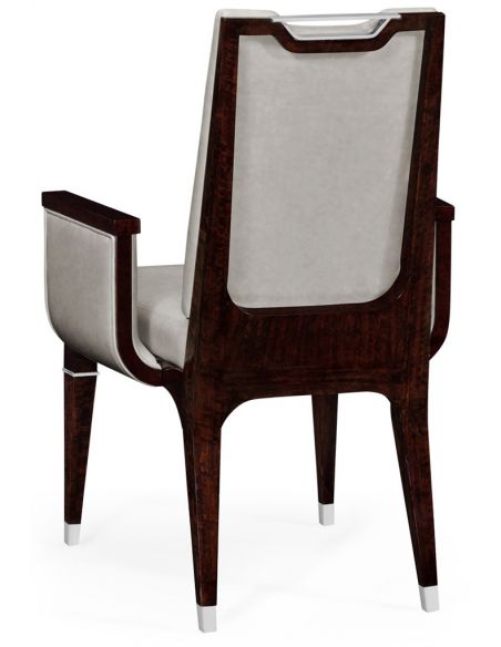 Dining Chairs Quality Leather Upholstered Armchair