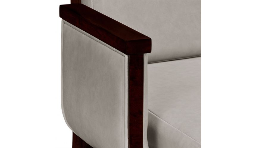 Dining Chairs Quality Leather Upholstered Armchair