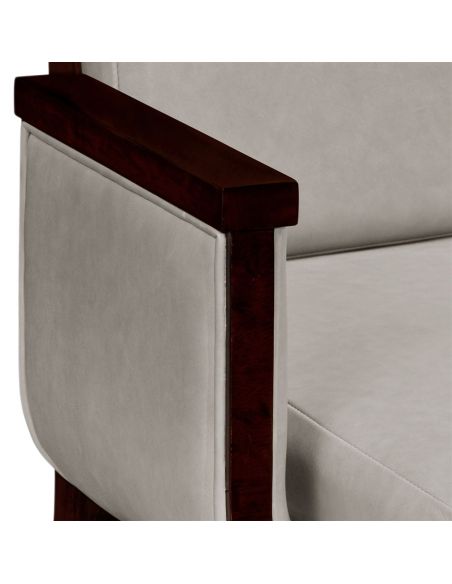 Dining Chairs Quality Leather Upholstered Armchair