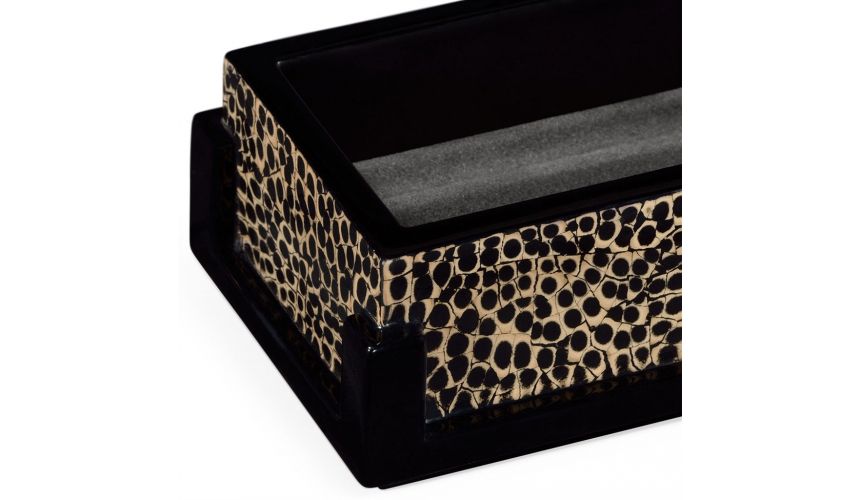 Decorative Accessories Rectangular Pen Box with Black Frame